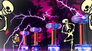 Spooky Scary Tesla Coils goes EPIC [upl. by Koorb196]