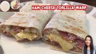 อาหารเช้าสไตล์ฝรั่ง Tortilla ham cheese ใส้ทะลัก  Easy breakfast  kkdกีกี้เดฟ เข้าครัว4 [upl. by Tizes]