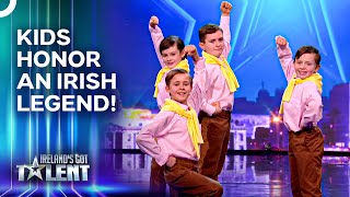 Adorable Kids Pay Tribute to a Legend  Irelands Got Talent [upl. by Ahsekyt]