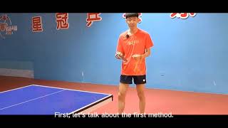 Penhold Backhand loop against Backspin  Table Tennis [upl. by Anaynek]