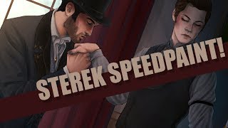 Forbidden love \ Sterek Au Speedpaint [upl. by Pownall]