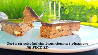 Torta sa krem bananicama i plazmom sve sjedini sipaj u kalup stavi da se hladi i uzivaj [upl. by Medwin]