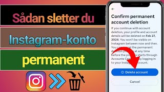 Sådan sletter du Instagramkonto permanent i 2024 [upl. by Brynne]