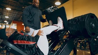 IFBB Pro Shawn quotFlexatronquot Rhodens Heavy Olympia Prep Leg Workout [upl. by Lahcar905]