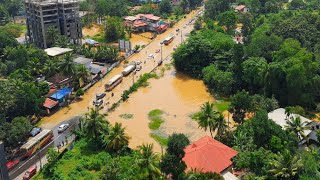 The River Over Flowed And Flooded The Road flood river water [upl. by Anial]