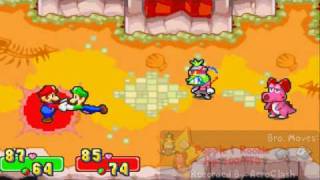 Mario amp Luigi SuperStar Saga  Boss 17 PoppleRookie [upl. by Hazeghi]