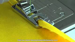 How To Sew Rolled Hems with the Narrow Hemmer Foot [upl. by Fae]