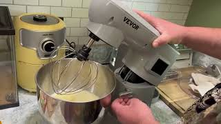 VEVOR 450W Stand Mixer 6Speed TiltHead Dough Mixer [upl. by Hairahcaz503]