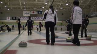 カーリング女子常呂高校23常呂カーリングホール 北海道北見市 Curling in Kitami Hokkaido [upl. by Eimmat379]