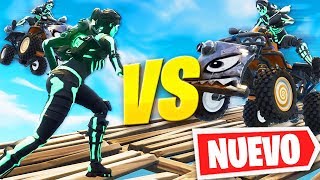 CARROS VS CORREDORES CON EL NUEVO VEHÍCULO QUADTACLISMO EN PATIO DE JUEGOS DE FORTNITE [upl. by Knarf]