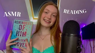 asmr ～ reading the first chapter of quotReminders Of Himquot📚​💋​💤​ whispering tapping scratching [upl. by Ettennod]