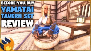 UPGRADE YOUR TAVERN  Yamatai Tavern Set Showcase  Conan Exiles [upl. by Atnuahc456]