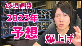 2023年 仮想通貨予想。株も仮想通貨も上昇トレンドへ。初心者がビットコイン アルトコイン投資するなら、いつ何を買えば良いか解説。 [upl. by Aramot220]