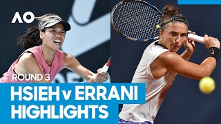 SuWei Hsieh vs Sara Errani Match Highlights 3R  Australian Open 2021 [upl. by Raphael357]