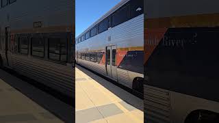 Amtrak Capitol Corridor 728 at Santa Clara Station with CDTX 8306 Cab Car and 2101 SC44 amtrak [upl. by Gnuhp200]