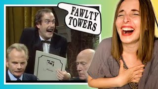 REACTING TO FAWLTY TOWERS  Series 1 Ep 5  Gourmet Night [upl. by Ahen]