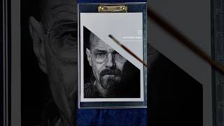 Realistic pencil portrait of Walter White breakingbad walterwhite netflix art hyperrealism [upl. by Arratoon]