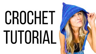 Crochet Hood Tutorial quick amp easy [upl. by Anihsit586]