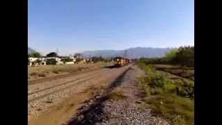 Tren de Kcsm con la SD70AH UP 8835 y SD70M UP 5063  Monterrey Mex [upl. by Silsbye]