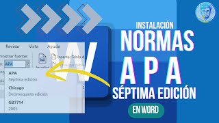 Instalar APA séptima edición en Word [upl. by Laehpar]