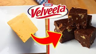 Making Chocolate Fudge with VELVEETA CHEESE [upl. by Eimaraj]