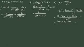 2 Ejercicio 2 derivadas aplicando la regla de la cadena [upl. by Allicirp]