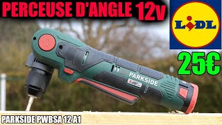 LIDL visseuse dangle 12v PARKSIDE PWBSA 12 A1 sans fil 11nm type BOSCH Professional GWB 12V10 [upl. by Dranek]