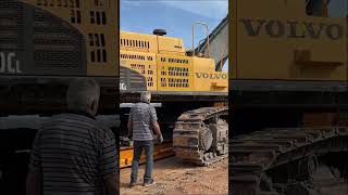 Loading And Transporting The Volvo EC700 Excavator Part 2 shorts [upl. by Ailad]