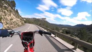 103 PEUGEOT SPX 2 STROKE MOPED RALLYE SMALL FRENCH MOUNTAIN PIC SAINT LOUP [upl. by Akerahs]