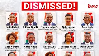 president William Ruto fired all cabinet secretaries following the protests from gen z [upl. by Yme]