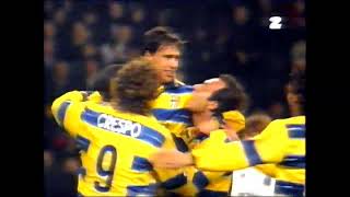 Parma AC  Olympique Marseille 30 UEFA Cup Final 1999 polski komentarz [upl. by Aihsemek715]