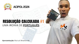 EPM Apresenta Resolução do EA de Português ACIPOL2024 [upl. by Corie899]