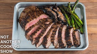 how to MARINATE and GRILL the PERFECT FLANK STEAK [upl. by Martelli528]