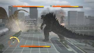 GODZILLA PS4  Godzilla 2014 vs King Ghidorah vs Godzilla [upl. by Lamiv911]