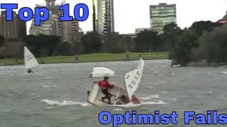 Top Ten Optimist Sailing Fails [upl. by Sollars]