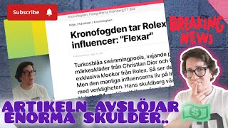 NYHETER24 ARTIKELN CHRIPPA INTE VILLE SKULLE KOMMA UT  AVSLÖJAR ENORMA SKULDBERGET  INTE BRA 😳 [upl. by Medin]