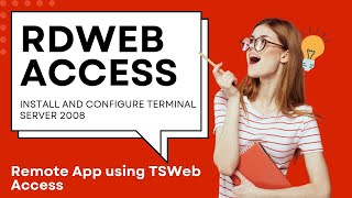 Remote App Access via RDWeb Full Installation and Configuration Guide remoteapp server2008 setup [upl. by Jen]