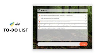PyQt6 Programs  ToDo List Application [upl. by Stanfield]