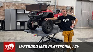 Lyftbord med plattform ATV från PELA Tools [upl. by Berners582]