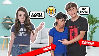 Being MEAN To My CRUSH In Front Of His Mom To See How She Reacts PRANK🤣😡 Symonne Harrison [upl. by Angelica]