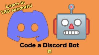 Create a Discord Bot with Slash Commands in 169 Seconds  Discordjs v13 Tutorial [upl. by Idonna]