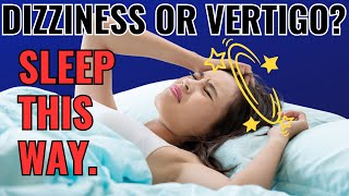 How to Sleep with Vertigo BPPV or Dizziness Cervicogenic  Dr Jon Saunders [upl. by Templeton854]