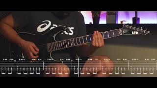 Electric Callboy  SPACEMAN Guitar Cover VideoTab SCROLLING TABS ON SCREEN  by JaviAEP [upl. by Frasquito]