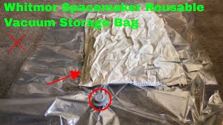 ✅ How To Use Whitmor Spacemaker Reusable Vacuum Storage Bag Review [upl. by Oshinski]