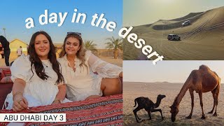 Come on a DESERT SAFARI with us 🐪🌅 MUST do in Abu Dhabi  Exploring Abu Dhabi day 3 [upl. by Ecyor]