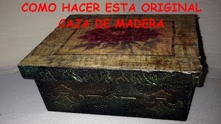 COMO DECORAR UNA CAJA MULTIUSO [upl. by Ardnuaek]