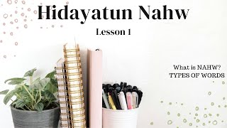 Hidayatun Nahw  Lesson 1  What is Nahw  Types of Kalimah [upl. by Ndnarb]