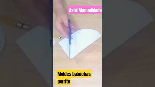 moldes para babuchas pantuflas de perrito infantiles niño niña shortvideo tutorial diy [upl. by Fey]