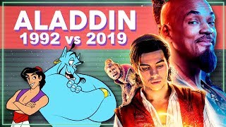 ANIMAÇÃO VS LIVEACTION DE ALADDIN O que mudou o que continuou igual Ft X Manteiga  Alice Aquino [upl. by Farmer]