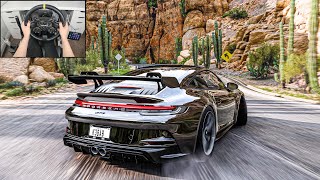 Porsche 911 GT3  Forza Horizon 5 Steering Wheel  Shifter Gameplay [upl. by Liuqa719]